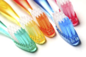 Beispiel für Zahnbürsten in Farbe